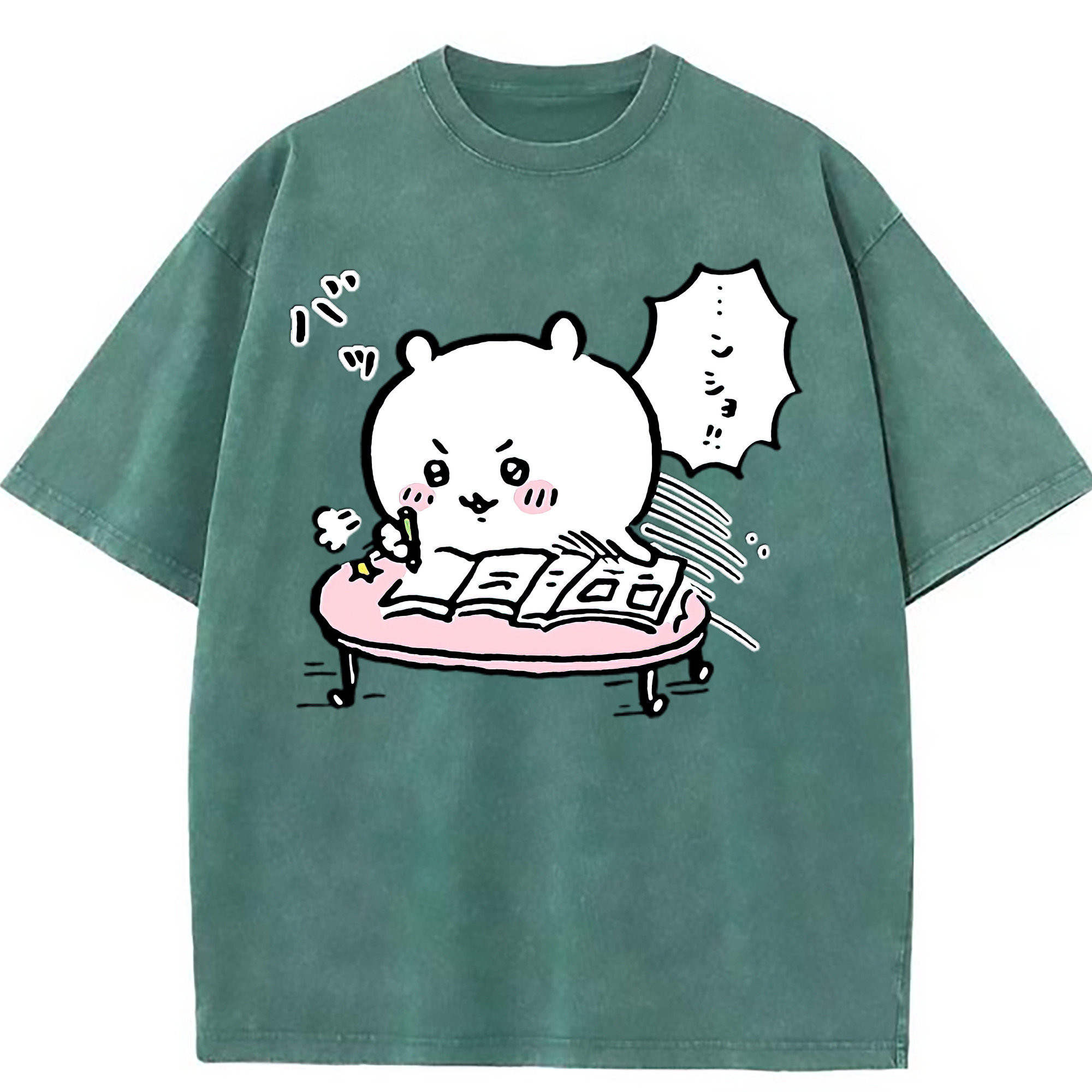 （画像用） ちいかわ ちいかわ Chii-kawa chiikawa 綿100% ヴィンテージ風 半袖Tシャツ（フロントプリント）